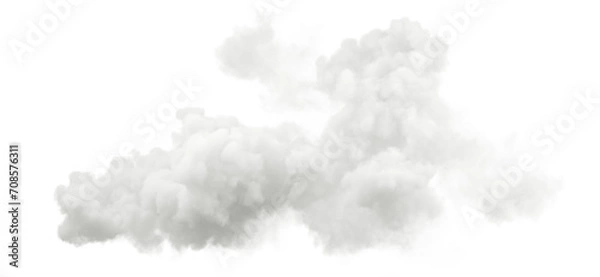 Obraz Haze fog clouds climate on transparent backgrounds 3d illustrations png