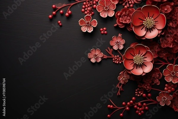 Fototapeta Chinese New Year theme background 