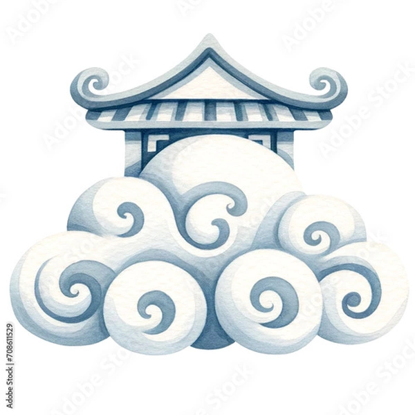 Obraz cloude style chinese