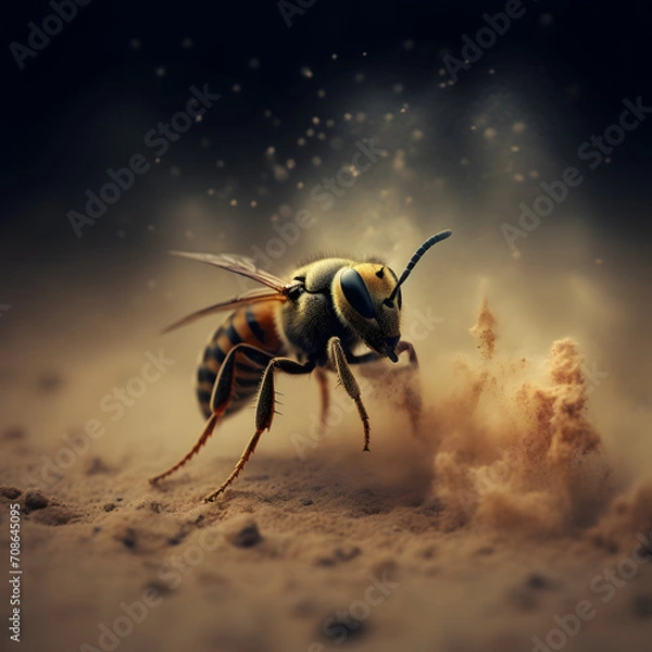 Obraz wasp dust storm