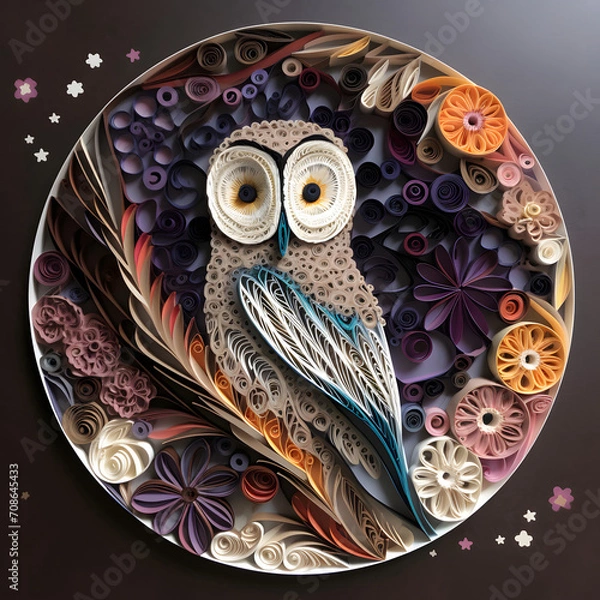 Obraz owl mandala
