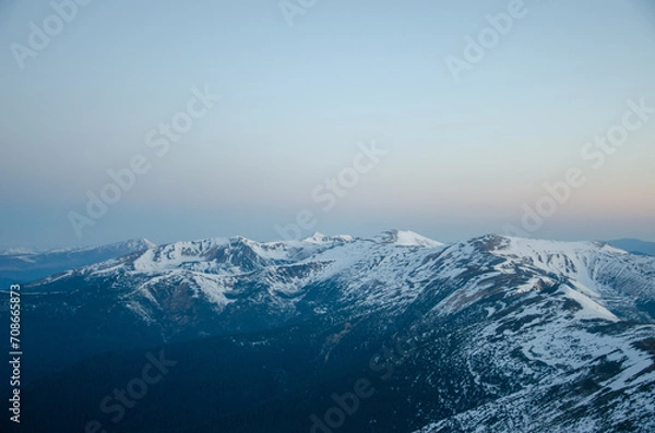 Obraz snow covered mountains
