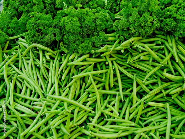Fototapeta fasola, pietruszka