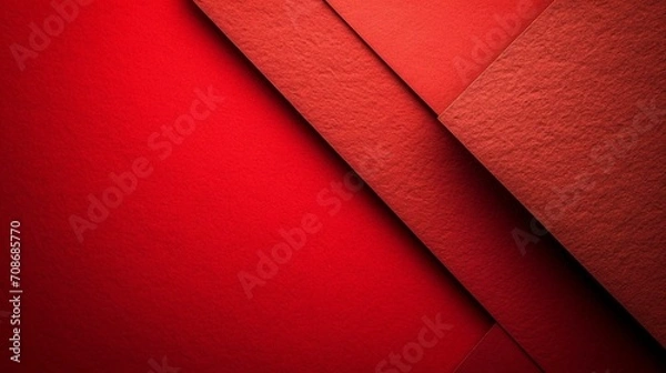 Obraz Bold red background with a minimalist approach, allowing ample space for clean and impactful text-based designs. [Minimalist text design on red background]