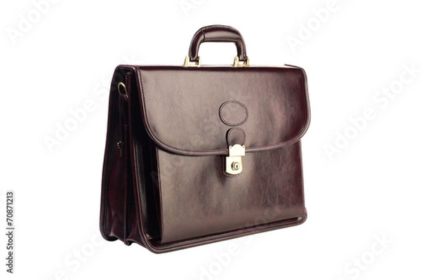Obraz Brown leather briefcase