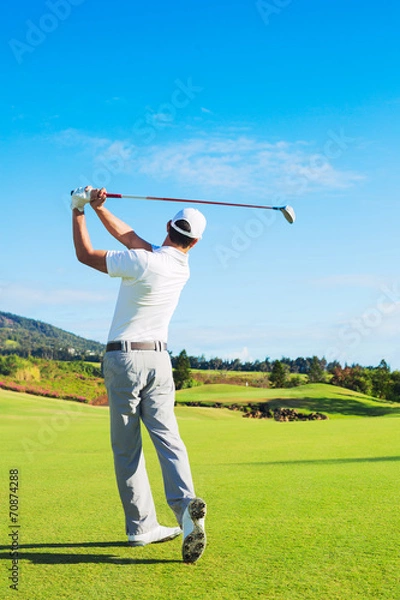 Obraz Man Playing Golf