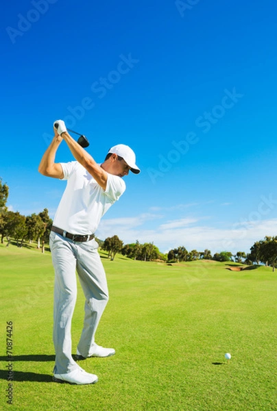 Obraz Man Playing Golf