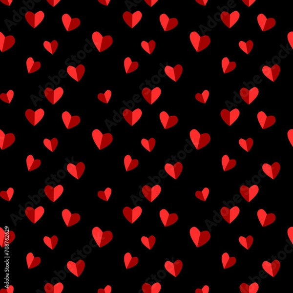 Obraz two toned hearts seamless pattern valentines day 
