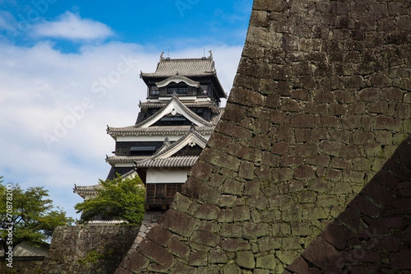 Obraz 熊本城と武者返し