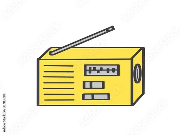 Obraz 黄色の携帯ラジオ