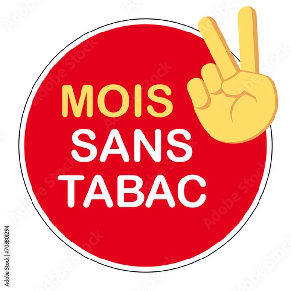 Fototapeta Mois sans tabac. Campagne nationale d'aide à l'arrêt du tabagisme, en novembre en France.