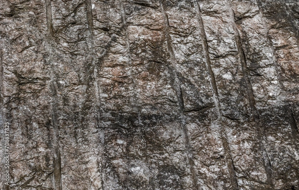 Fototapeta close up vertical cuts on granite stone texture wallpaper background