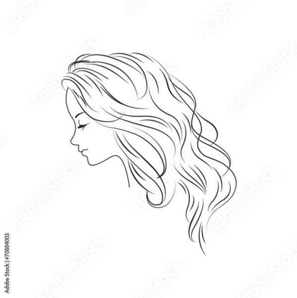 Obraz Girl in profile