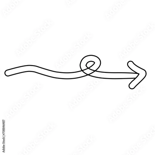 Obraz hand drawn arrow sign