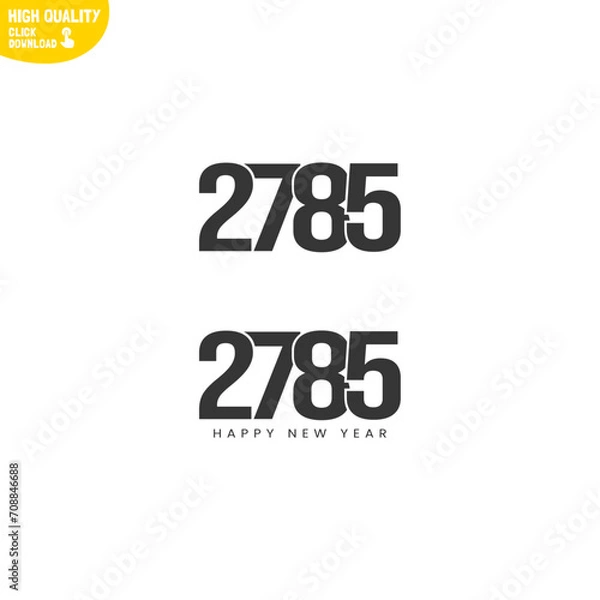 Fototapeta Creative Happy New Year 2785 Logo Design