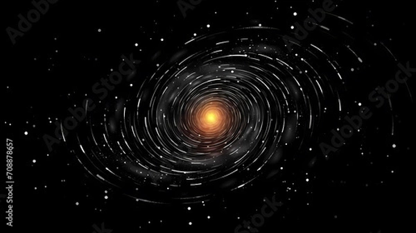 Fototapeta Abstract geometric background, technological lines background and light effects, 3D rendering