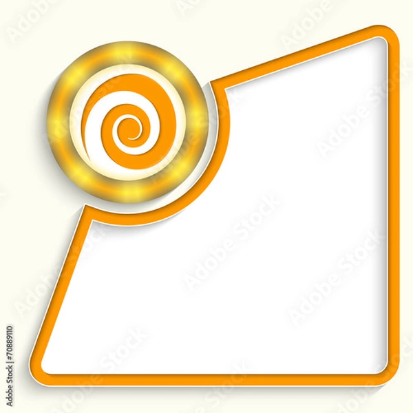 Obraz abstract frame for any text with spiral