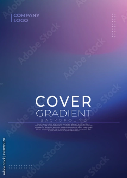 Fototapeta Vector Modern Abstract Gradient Cover Collection for Background template