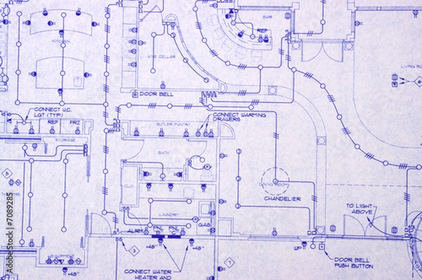 Fototapeta Blueprint