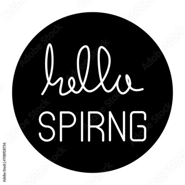 Obraz spring glyph icon