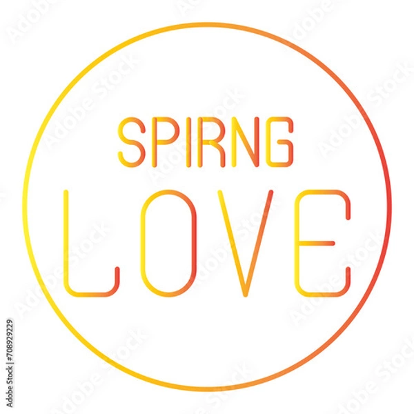 Obraz spring gradien icon