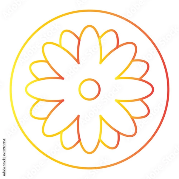 Obraz spring gradien icon
