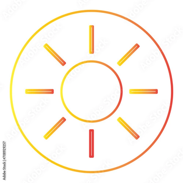 Obraz spring gradien icon