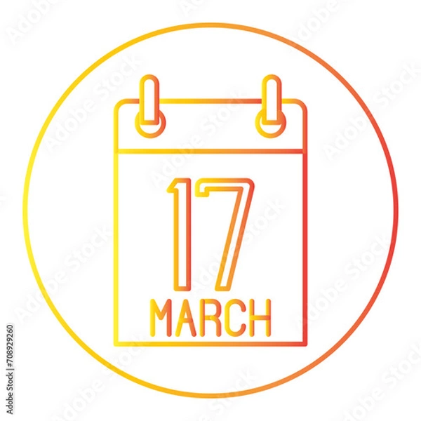 Obraz spring gradien icon