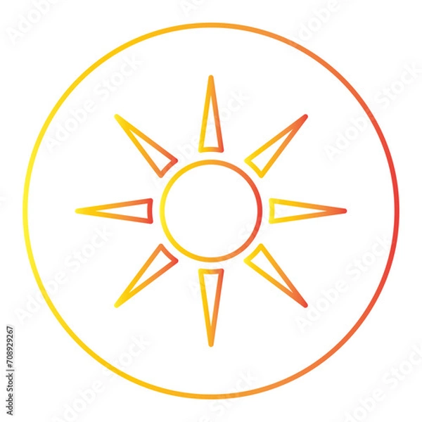 Obraz spring gradien icon