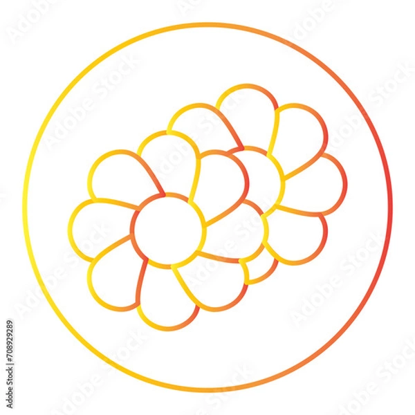 Obraz spring gradien icon