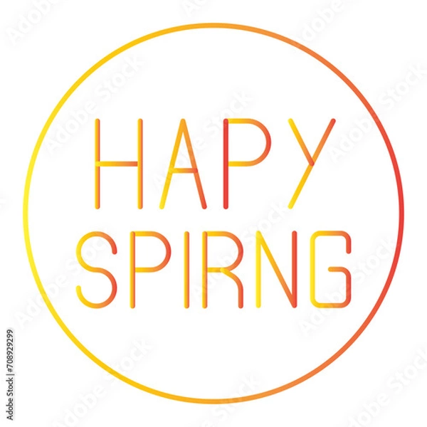 Obraz spring gradien icon