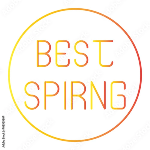 Obraz spring gradien icon