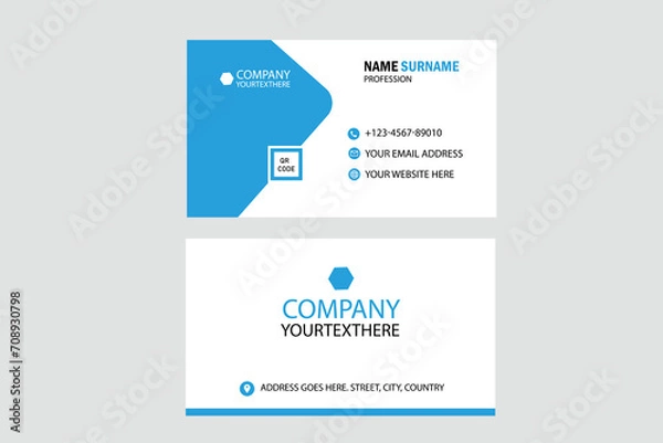 Fototapeta business card template