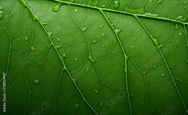 Obraz close up of leaf background generative ai