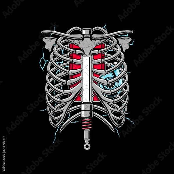 Fototapeta Automotive Engine Bone