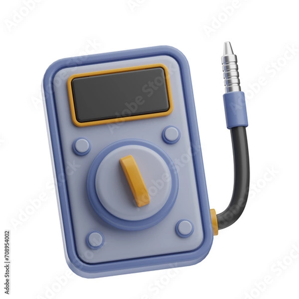 Obraz Engineering Object Multimeter 3D Illustration