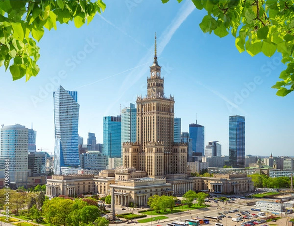 Fototapeta Palace of Culture Top View