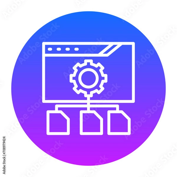 Fototapeta Frameworks Icon of Internet of Things iconset.