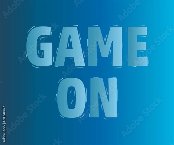 Obraz Game On font design Vector
