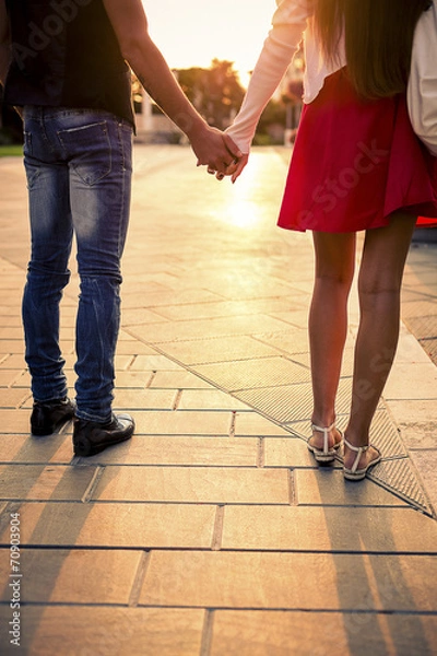 Obraz Lovers at Sunset