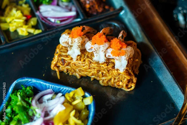 Obraz Northern Thai food (Khao Soi shrimp)