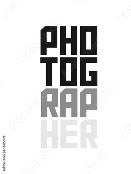 Fototapeta Photographer Design