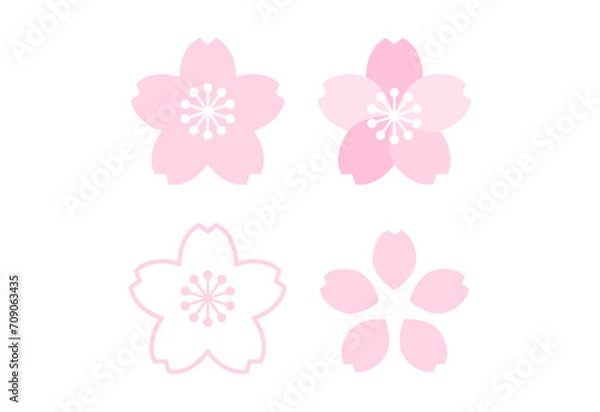 Fototapeta 桜のカラーアイコン