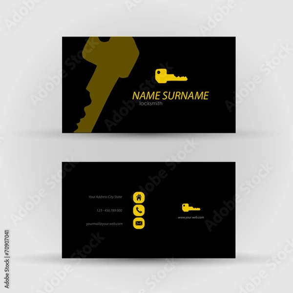 Obraz business card - locksmith