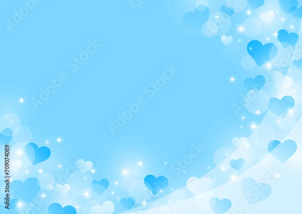 Obraz 輝くハートの背景