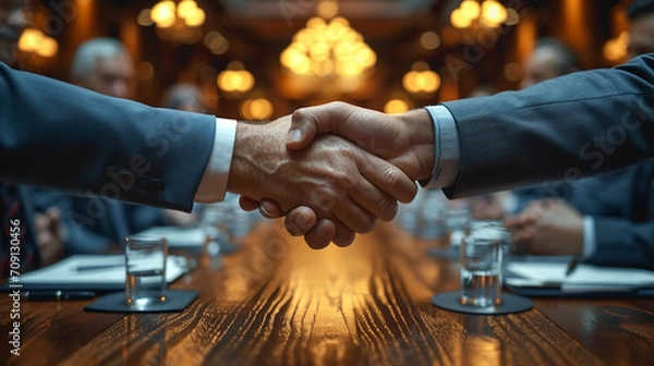 Obraz business people shaking hands