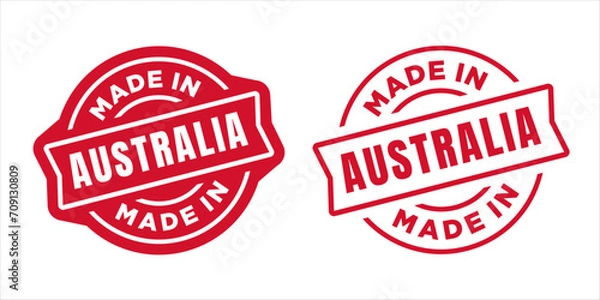 Obraz Made in Australia Stamp. Vector illustration