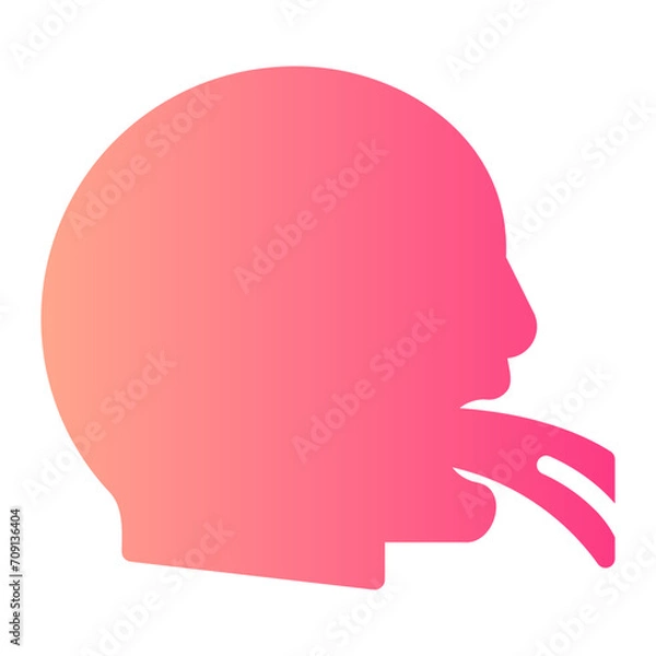 Fototapeta puke gradient icon