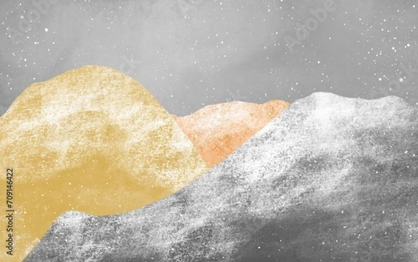 Obraz カラフルな雪山