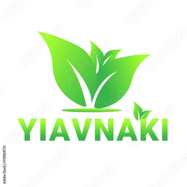 Obraz It is a businessmen logo it is made with green color' vector file good front is used